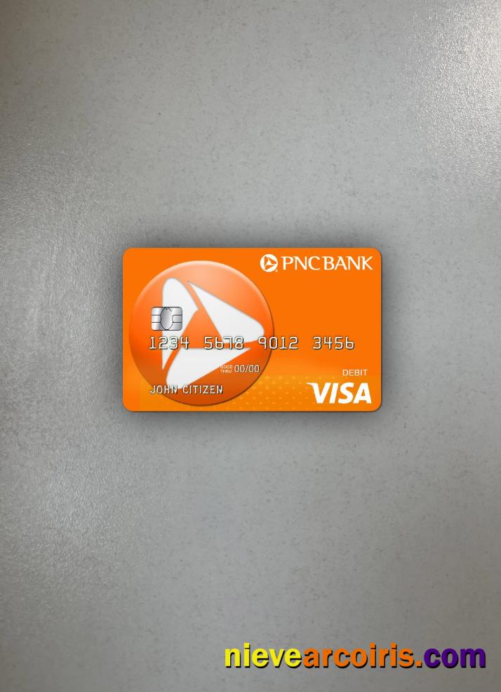 USA PNC bank Visa Debit card photolook